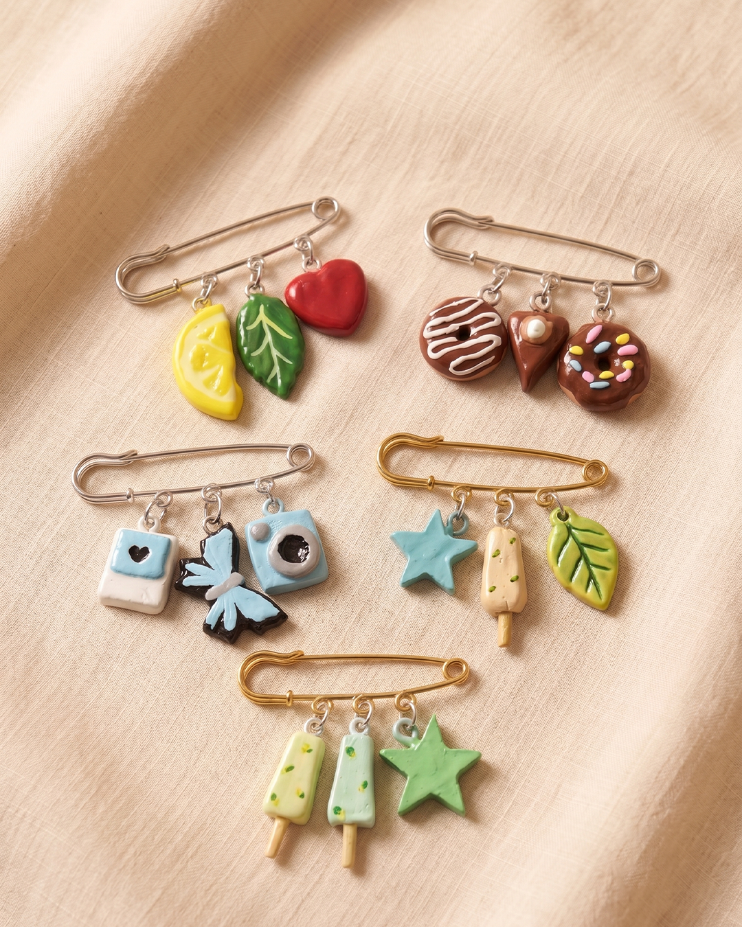 Safety Pin Brooch