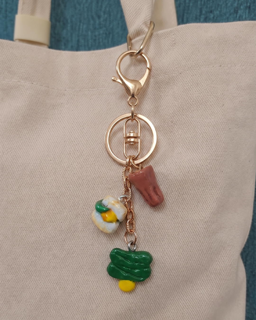 Bag Charm Keychain | Mumbai Vada Pav Love