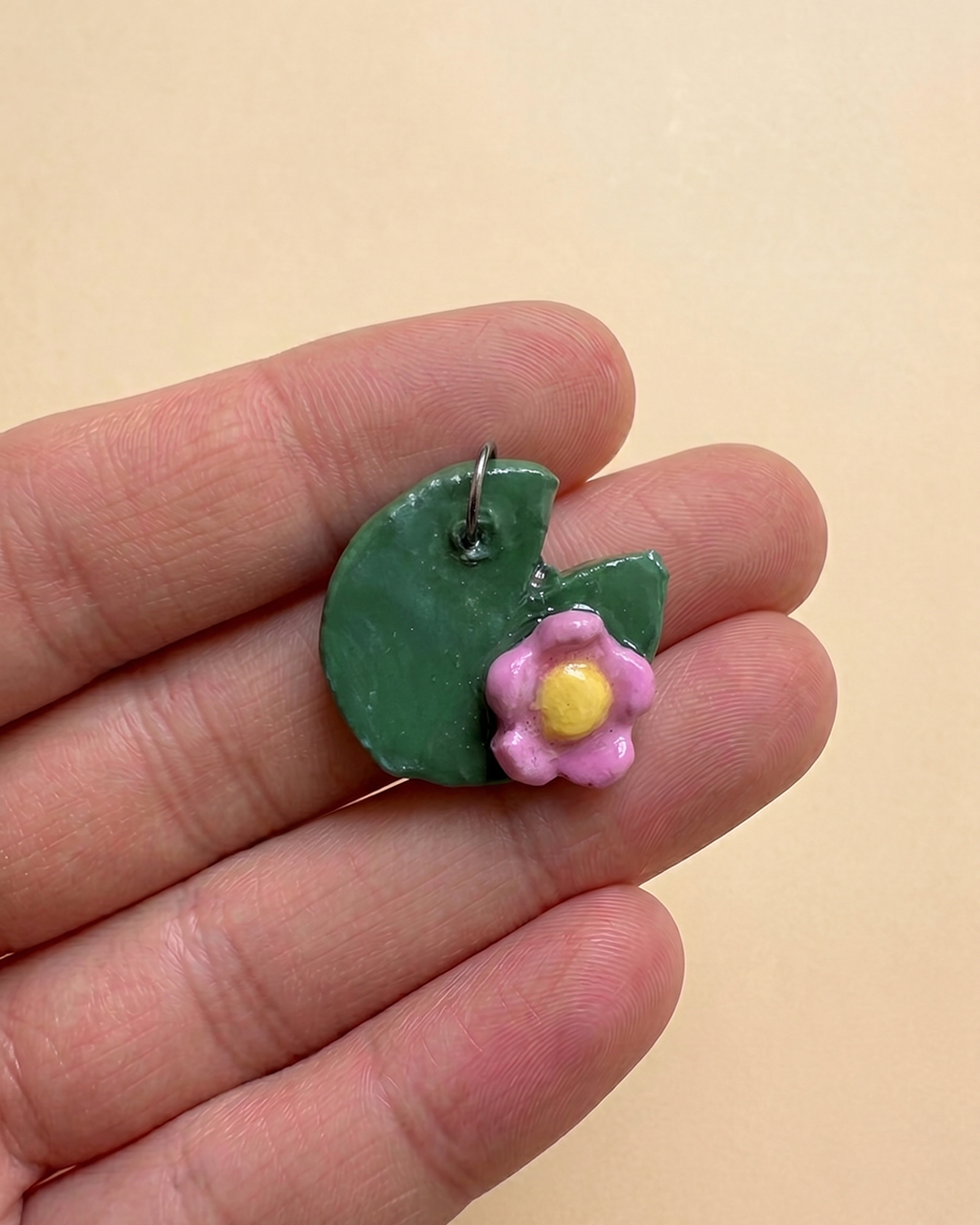 Clay Charm | Lily Pad