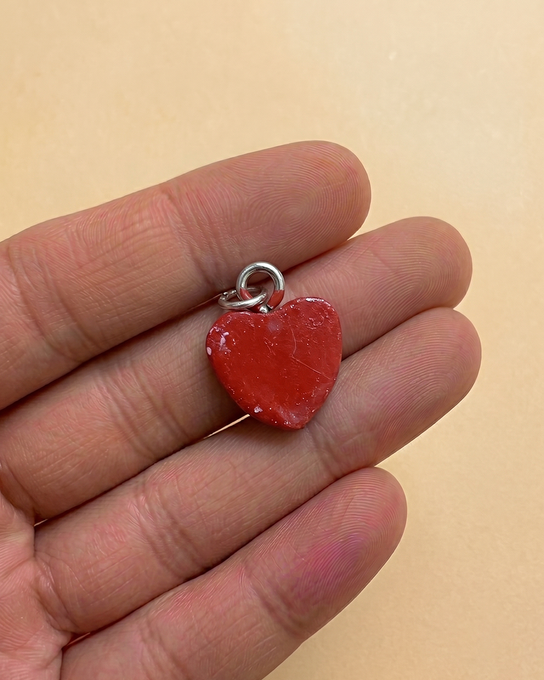 Clay Charm | Red Heart