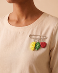 Safety Pin Brooch | Tropical Love