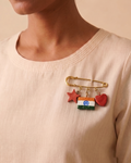 Safety Pin Brooch | I Love India