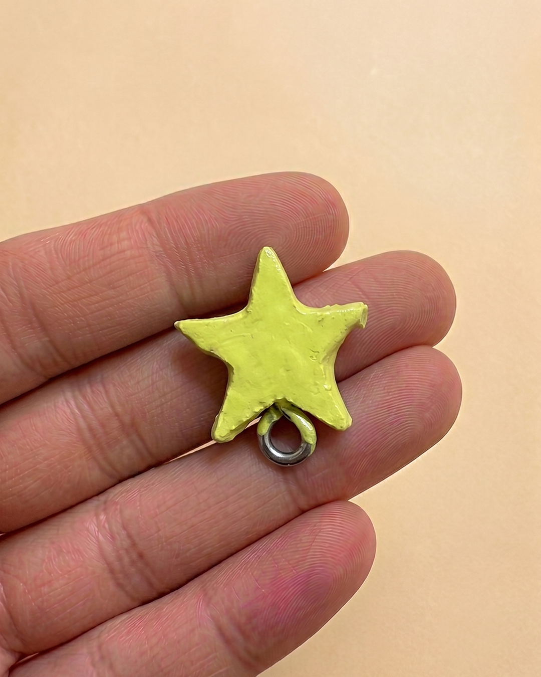 Clay Charm | Yellow Star